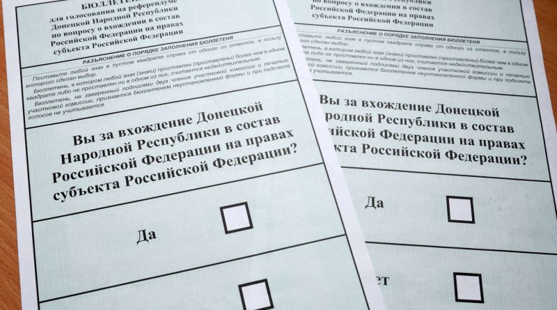 Ucraina, filorussi: vittoria referendum in tutte e quattro le regioni.Medvedev: “Risultati chiari, bentornati a casa”