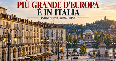 La piazza porticata più grande d’Europa è in Italia: il primato di Torino