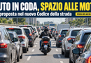 Auto in coda, un corridoio per le moto: cosa prevede il nuovo Codice della strada
